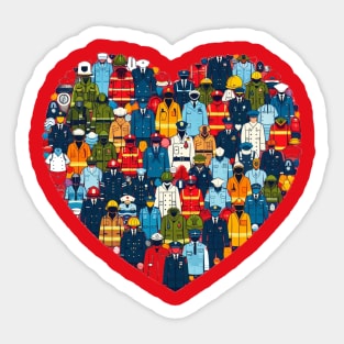 Heart of Heroes Sticker